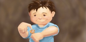 Boy-Gerbil_Painting